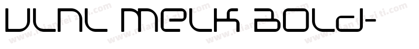 VLNL Melk Bold字体转换
